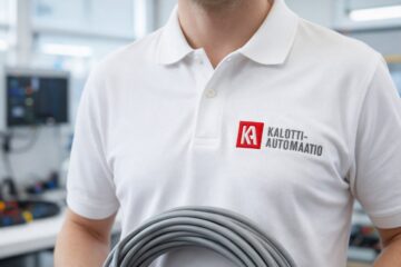 Kalotti-Automaation logo pikeepaidan rinnassa