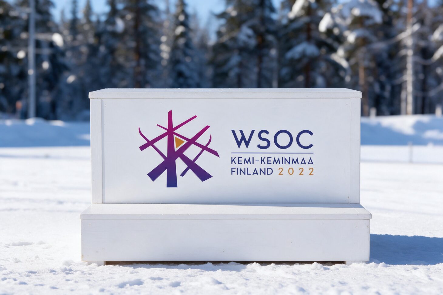 WSOC 2022 -kisojen ilme palkintokorokkeessa