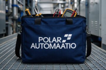 Polar-Automaation logo työkalulaukussa